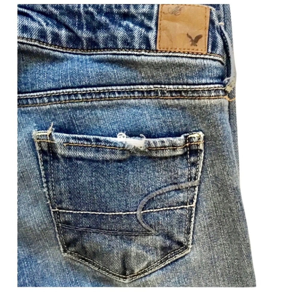 American Eagle Distressed Skinny Stretch Size 4 - Picture 4 of 7